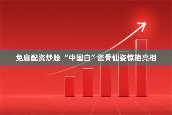 免息配资炒股 “中国白”瓷骨仙姿惊艳亮相